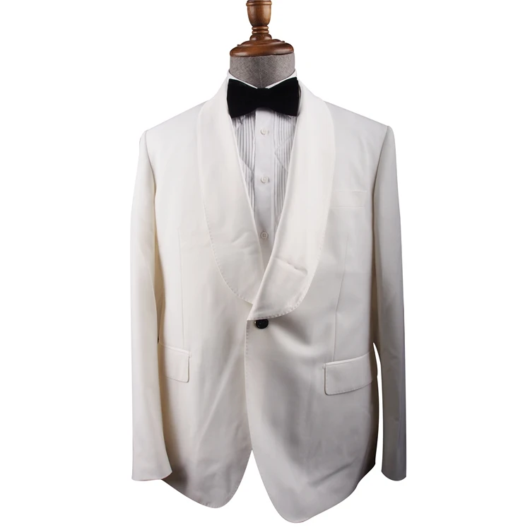 made in China wholesale white color One Button Dinner Jacket new design  wedding suit