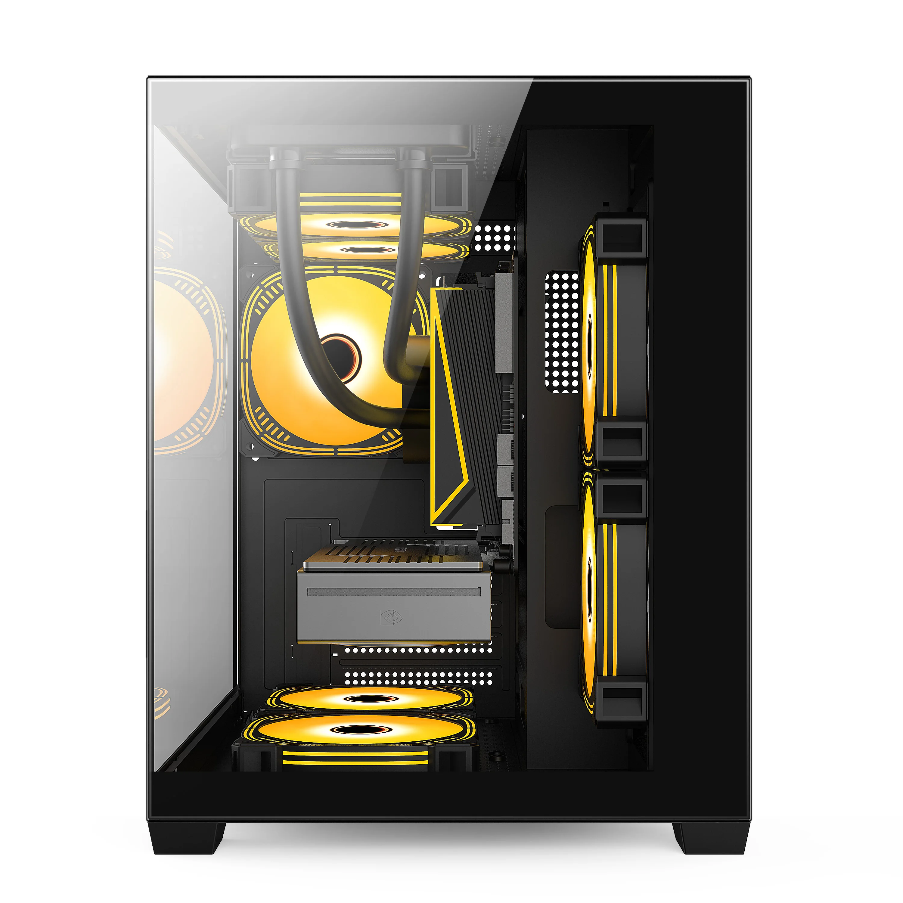 New Sea View Room Computer Tempered Glass Case Gaming Case with 240 Water Cooling Suppor aperçu 5