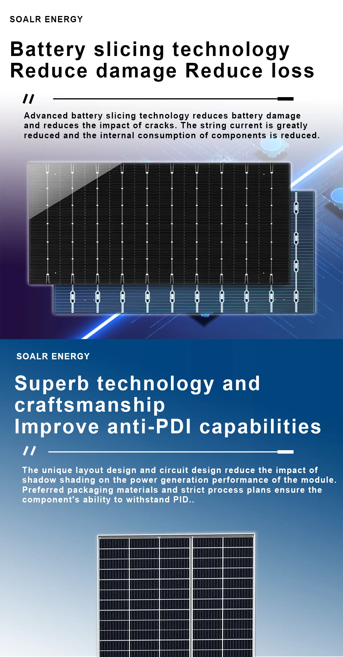 540W to 560W Solar Panels - High Efficiency Photovoltaic Power