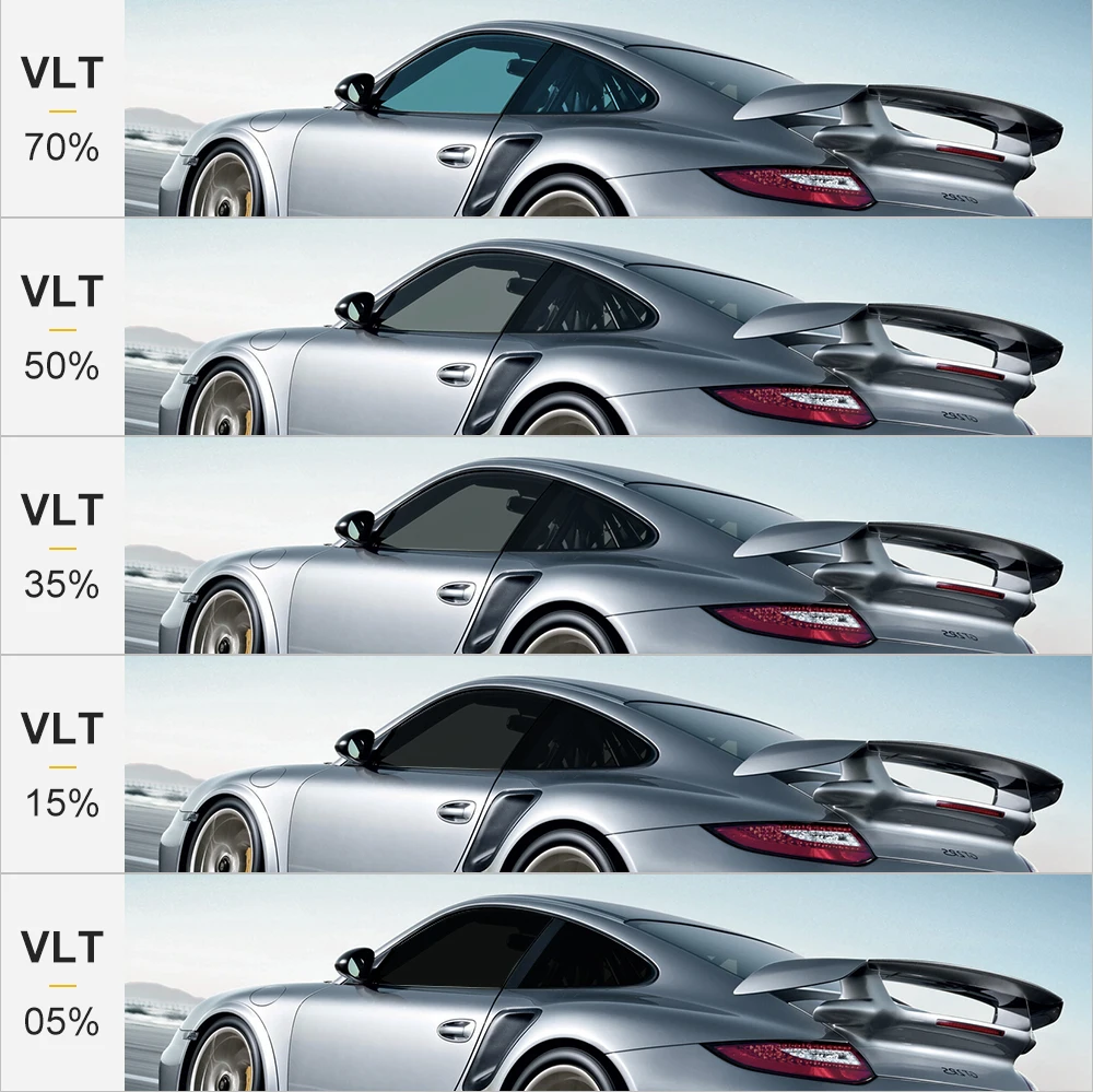 Solar Smart Glass Tint 35% Vlt Ceramic Window Film PET Bulletproof Car Window Visors with Anti-Scratch Function