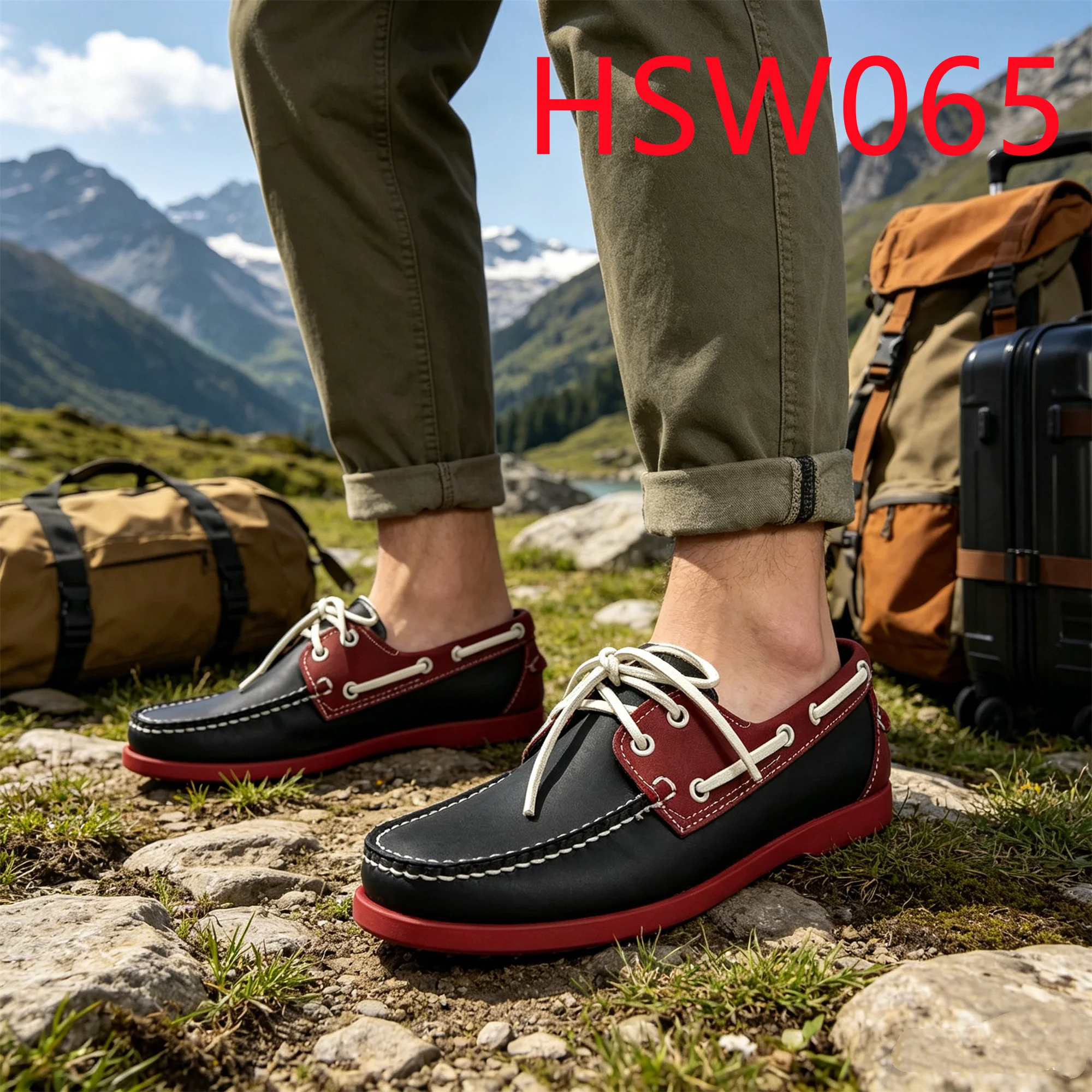 WCY,multicolor Available Hand Produced Flat Deck Shoes High Friction Rubber Sole Anti-odor Drivers Shoes HSW065