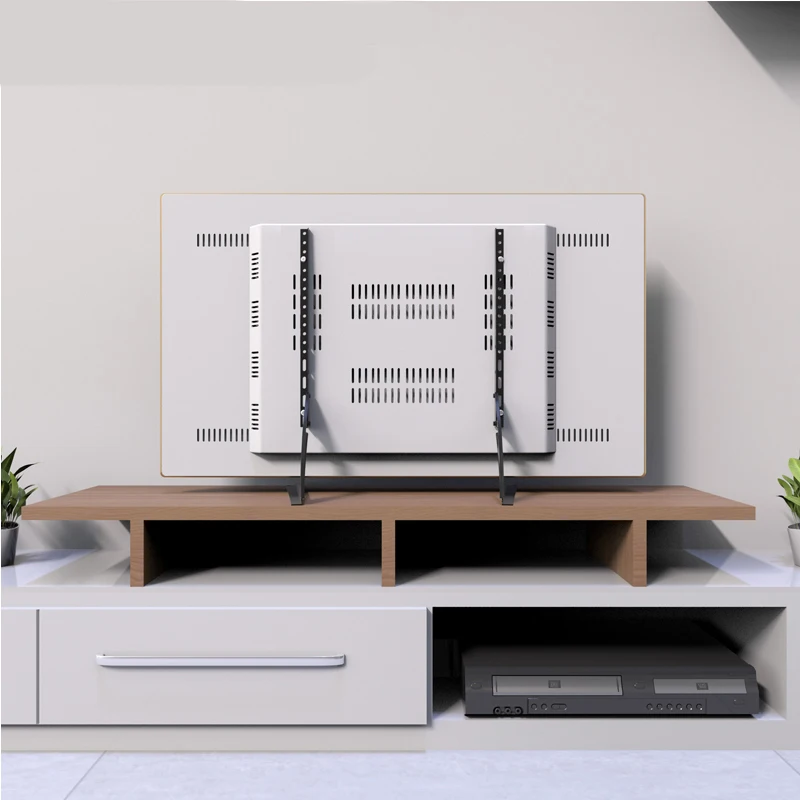 TV Table Display Height Adjustable Stand Wall Mount for Large Flat Screen LED LCD TV Floor Desktop Mounting Metal Stand Bracket