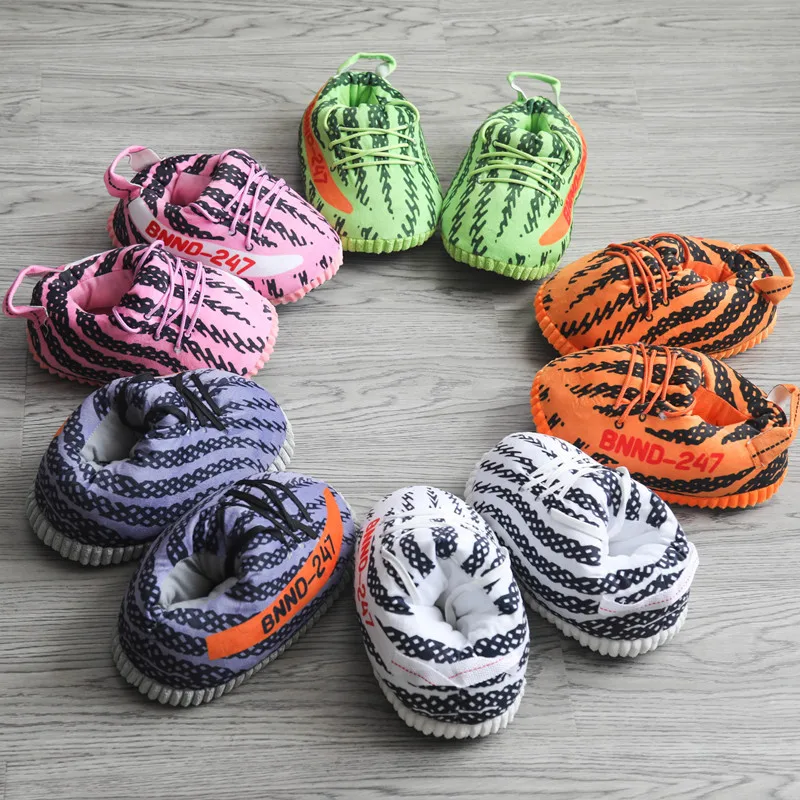 fluffy yeezys slippers