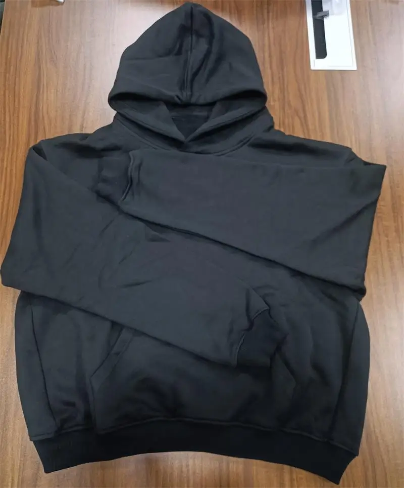 No String Custom Puff Print Hoodie French Terry Mens Heavy Hoodie