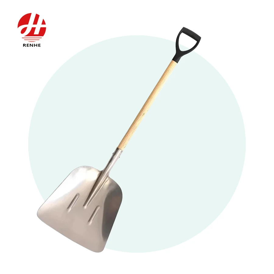 Shumicë mjete duarke fermash, lopatë alumini, spade kopshti, lopatë borë me dornik druri