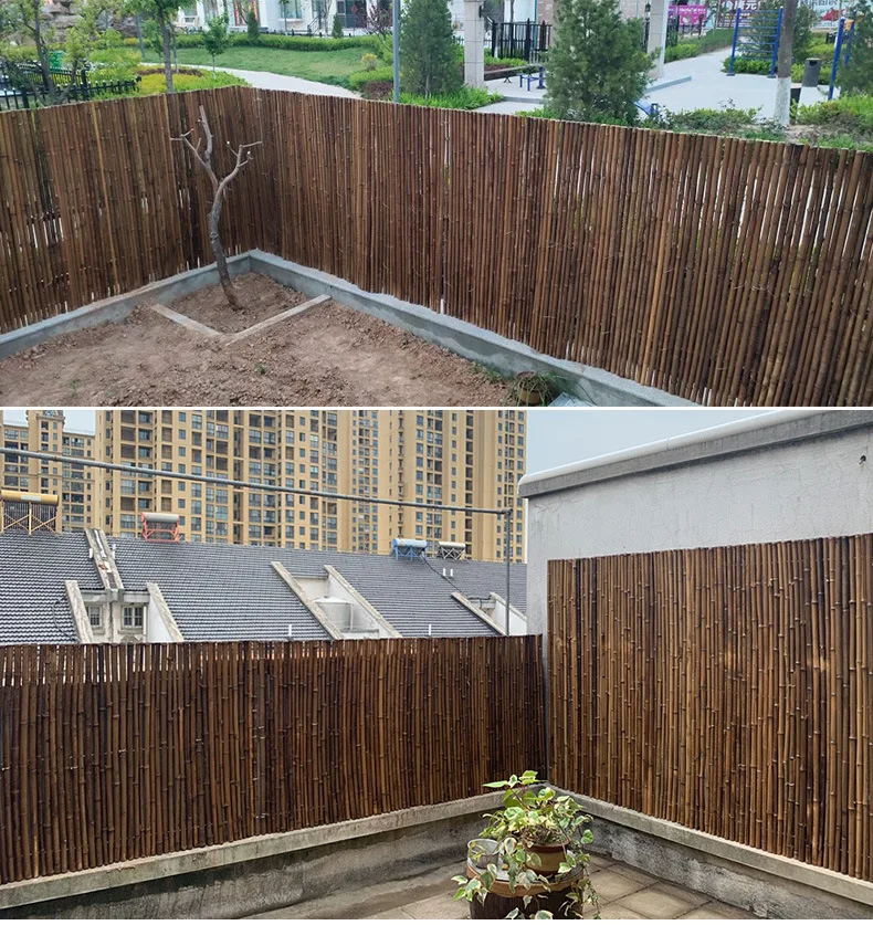 New Style Design Popular High Quality Outdoor Bamboo Panel Dark Party Bamboo Fence