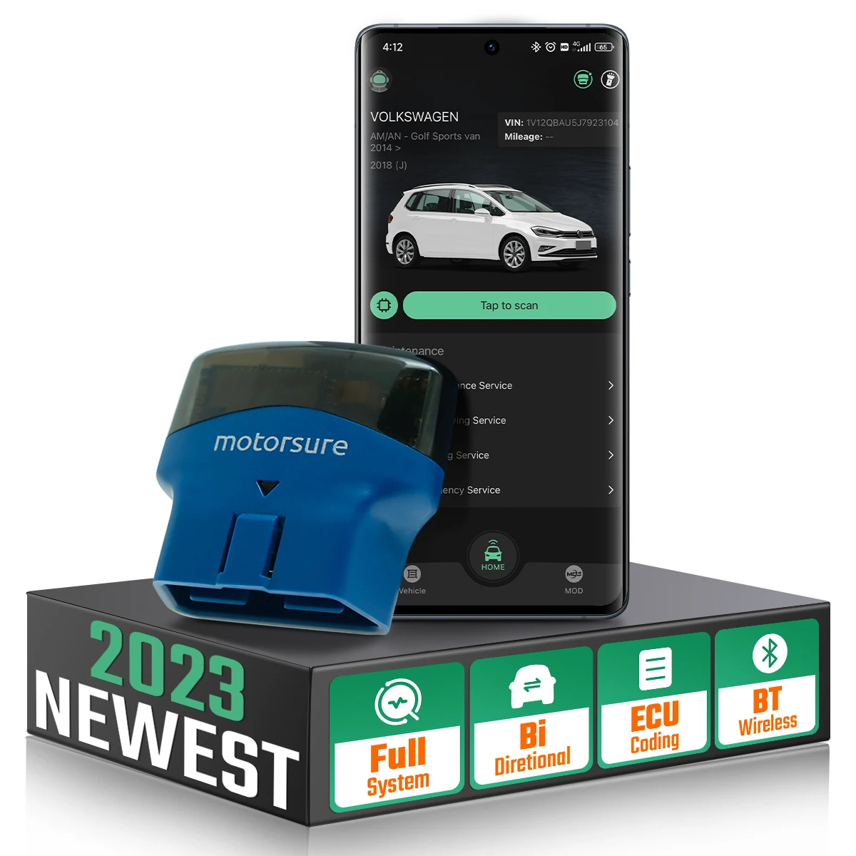 Pro Vag Diagnostic Tool,Motorsure Bluetooth Obd2 Bidirectional Full ...