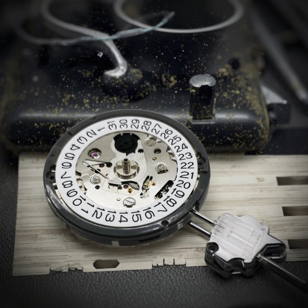 MOD 自動巻き 腕時計 ホワイト白樺風　NH35ムーブメント セイコーNH35AプレミアムメカニカルムーブメントNH35ホワイト