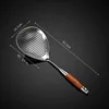 201 flower and wood colander [large]]