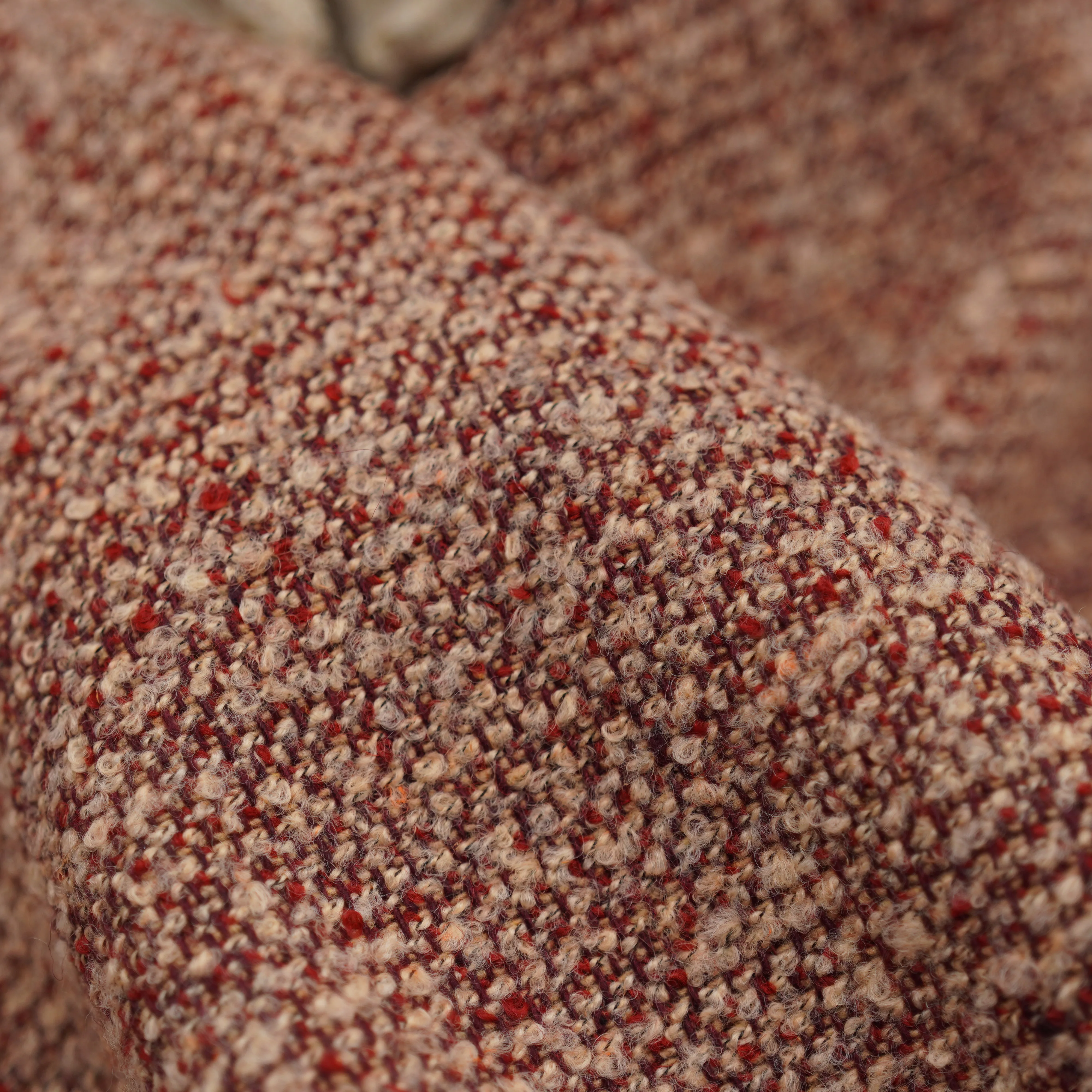 Смешанная шерстяная ткань 660 г пряжа петля для пальто основовязанная твидовая разных