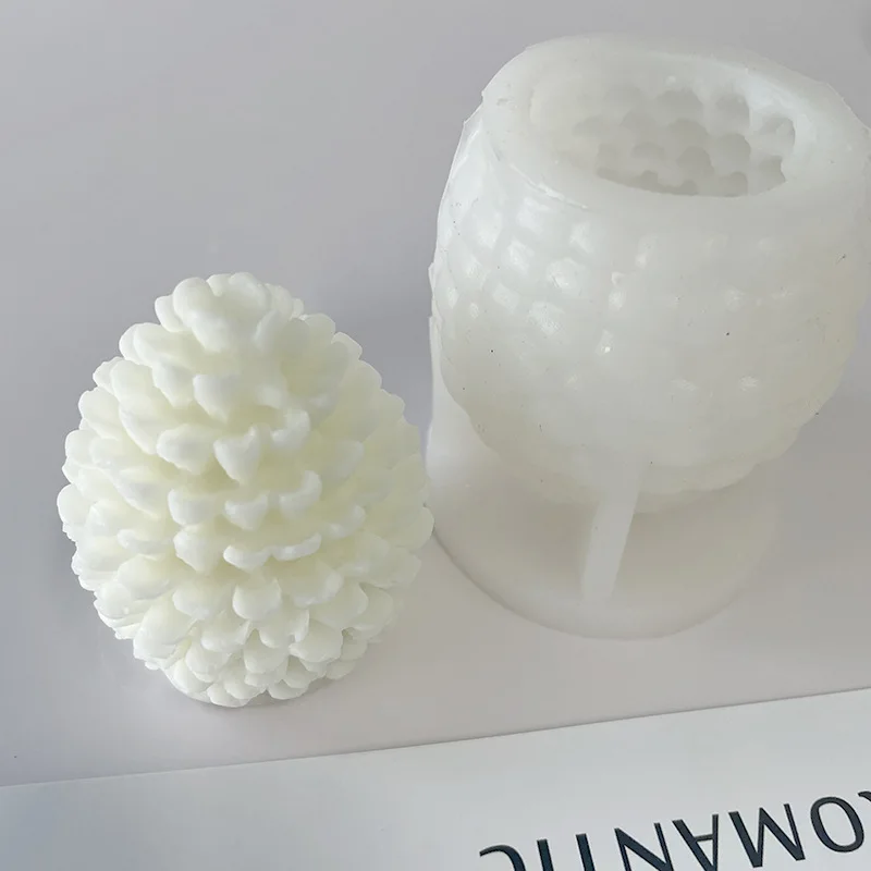 Moule Silicone 3D Pomme De Pin - Pour Bougies, Savons, Gâteaux, Résistant à La Chaleur (-50°C à 300°C), Réutilisable