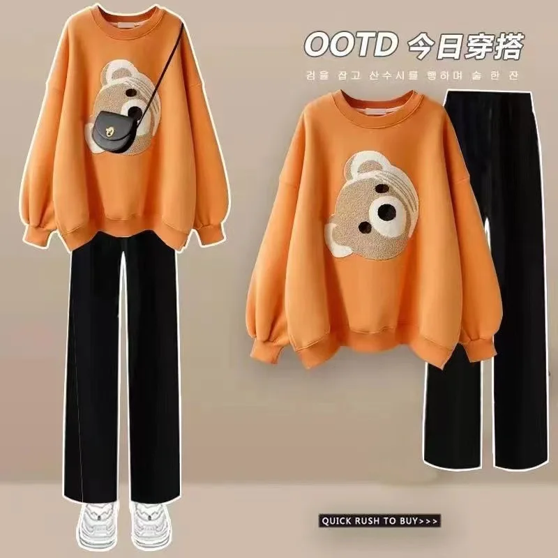 2023 комплект одежды для подростков Новый Модный повседневный спортивной девочек на весну и осень