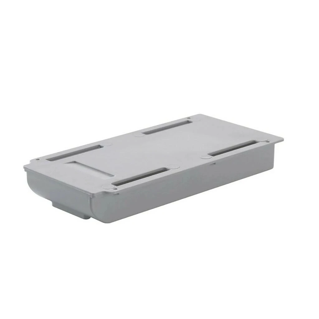 White/Gray Under-Desk Pencil Drawer Storage Box Self-adhesive ABS Plastic