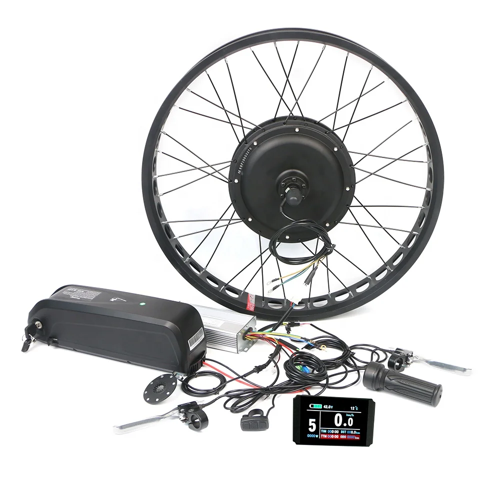 AW Electric Bike Conversion Kit 26 Front/Rear Wheel 48V 1500W EBike  Conversion Kit for 4 Fat Tire …See more AW Electric Bike Conversion Kit  26