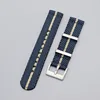 navy blue and apricot-silver buckle
