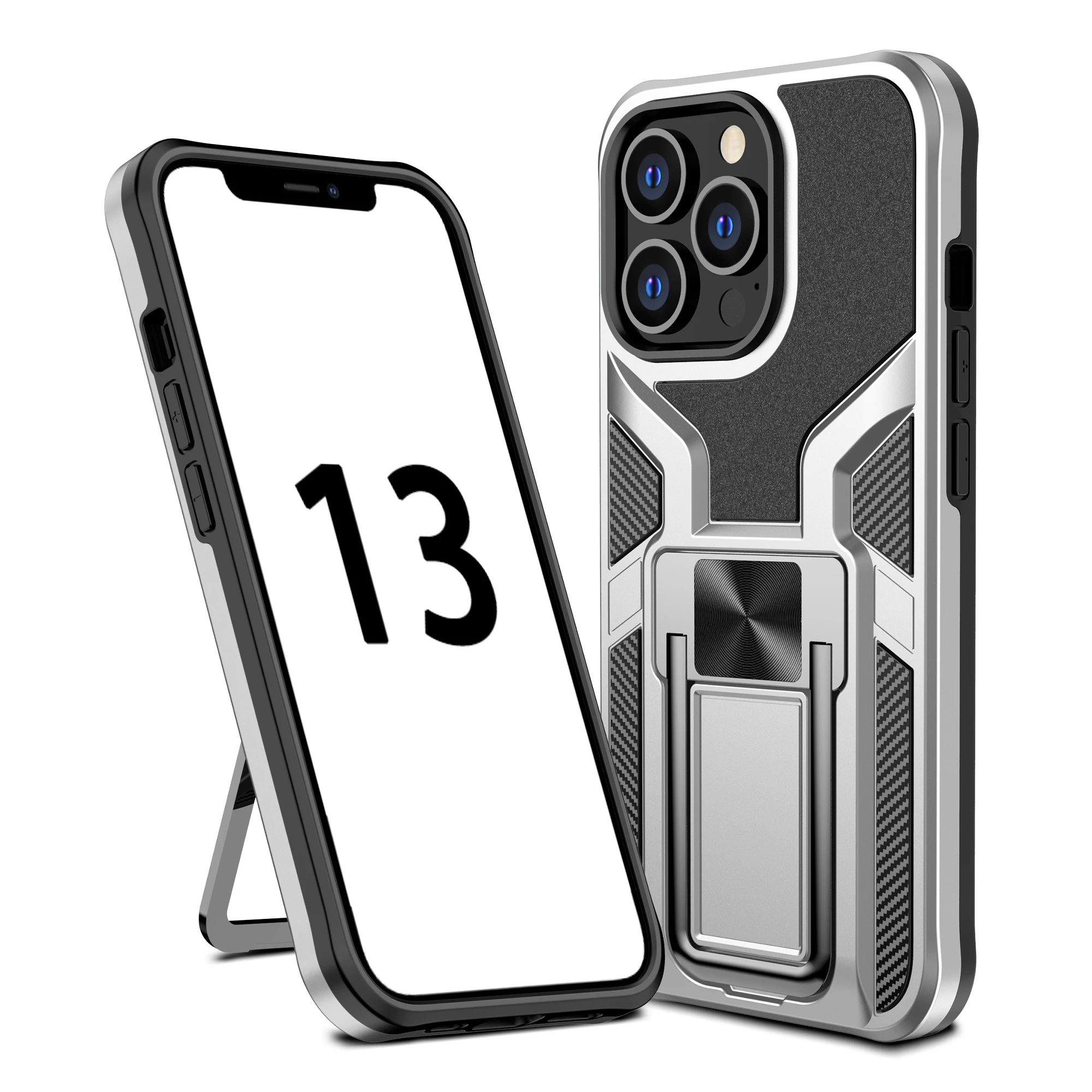 Case Para Iphone 11 Pro Max SE de 2020, Caso o Carro Anel Magnético Titular  de Couro à prova de Choque Capa para Iphone 7 8 Plus X XR XS Max. Em