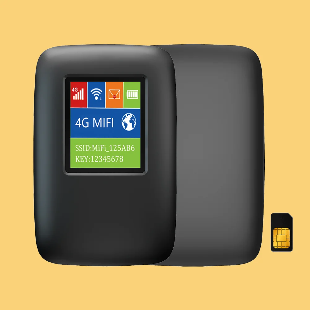 Portable 4G WiFi Router Fast 150M Wide Coverage LTE WIFI Hotspot with Screen Type C 4G Esim WIFI Router