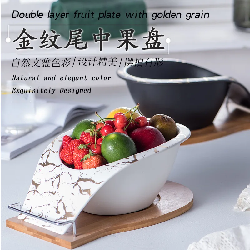 Plato hondo de cerámica chapado en oro de estilo japonés, juego de