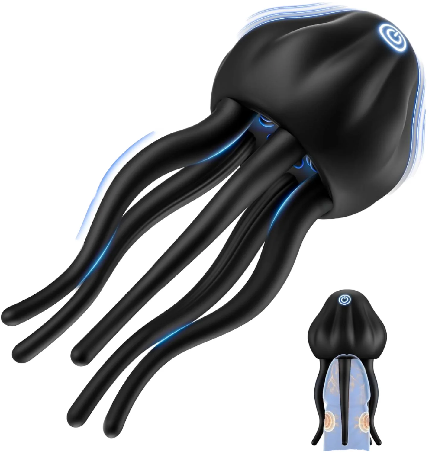 Kleiner Quallen-Penistrainer, Elektrischer Masturbator für Männer,  Kopfmassagegerät, Elektrisches Sexspielzeug
