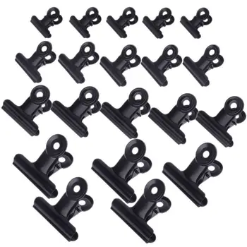 50mm 38mm 22mm Bulldog Letter Clips Stainless Steel Black Metal Paper File Binder Clip Stationary Office Supplies