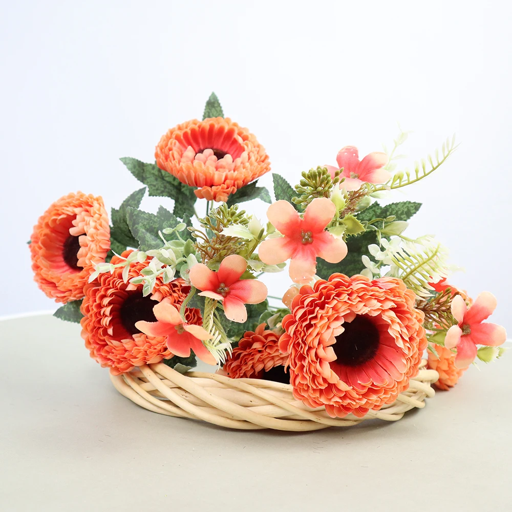 Highend Artificial Flower Wholesale Bunch Of Artificial Daisy Bouquet Of 10 Heads Home Faux