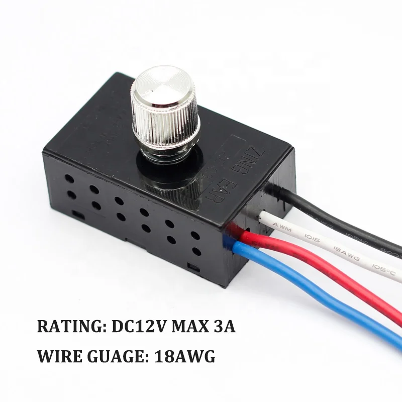 Zing Ear Ze03l Dc12 V Max 3a Pwm Dimmer Switches Buy 12v Dimmer