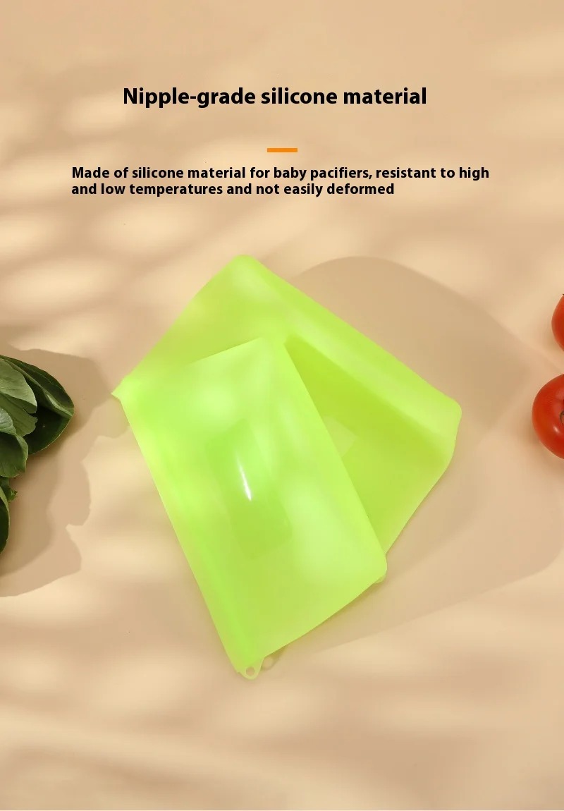 Portable Food-Grade Silicone Bags Microwaveable & for Fresh-Keeping Sorting & Travel Packaging Storage factory