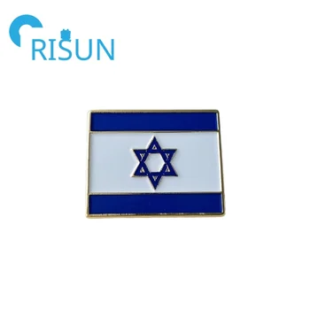 CATIEBYE Israel And Us Flag Alloy Brooch Durable