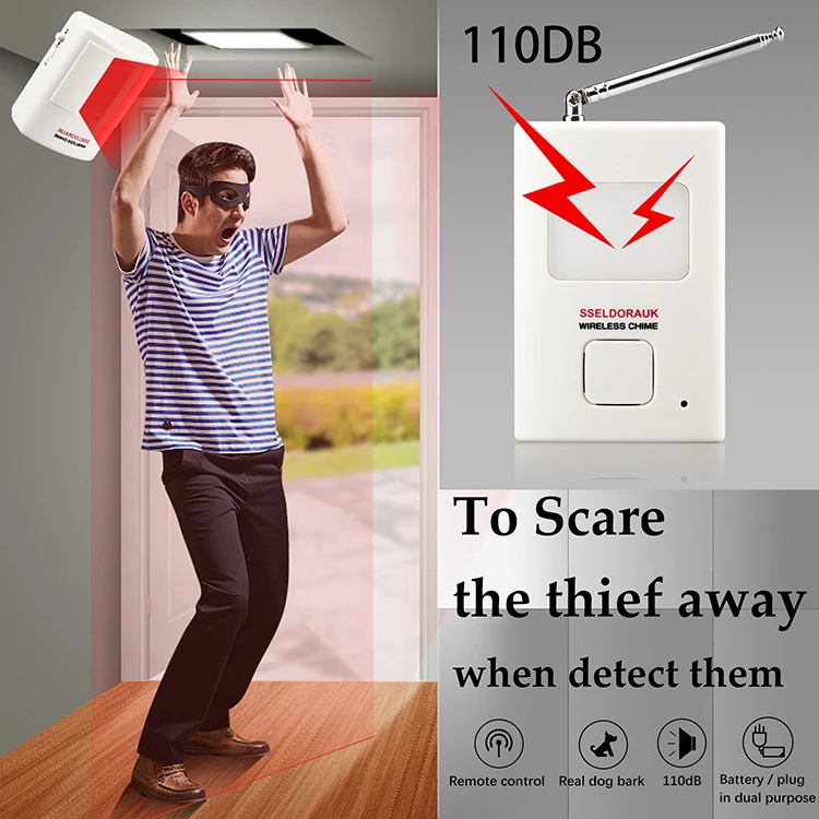 
 Беспроводной датчик движения тела для домашних животных, Электронная сигнализация baoji с pir-датчиком для комнаты, умного дома, квартиры, лай для глухих собак  