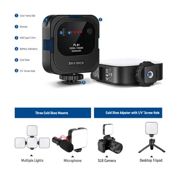 Portable Camera Led Fill  Light NEEWER Selfie Light LED Video Fill Light for Content Creator product image
