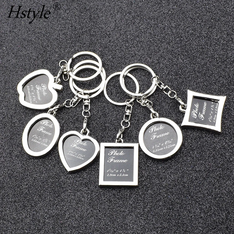 Novelty Metal Alloy Insert Photo Picture Frame Keyring Keychain Fob LOVE Gifts 