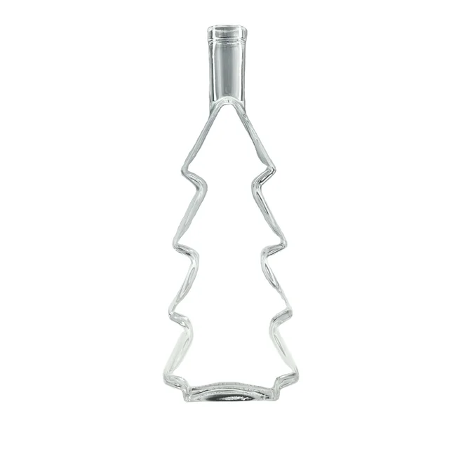 Wholesale Tree Shaped Brandy Whisky Gin Tequila Glass Bottle 700ml 750ml Glass Spirits Bottle