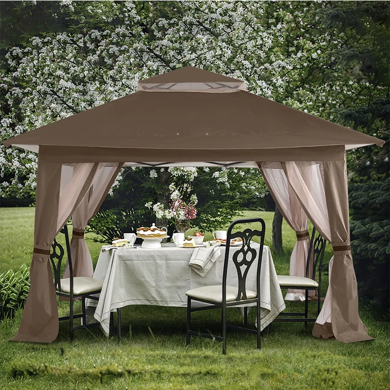 ABCCANOPY Outdoor Faltpavillon 3x3 Wasserdicht Center Lock Quick Set up Heavy Duty Marquee  Gazebo with Sides Chapiteaux Pliants