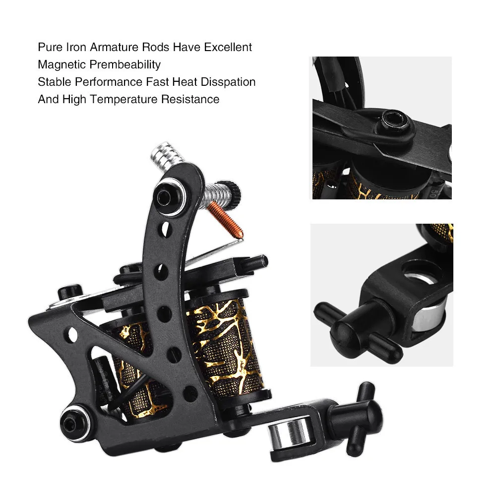 8ターンコイルタトゥーマシンタトゥーセットアクセサリー初心者が