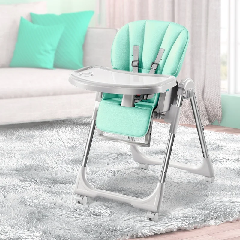 
Новая модель 2019 от китайского производителя, портативный складной детский пластиковый высокий обеденный стул для кормления для дома 