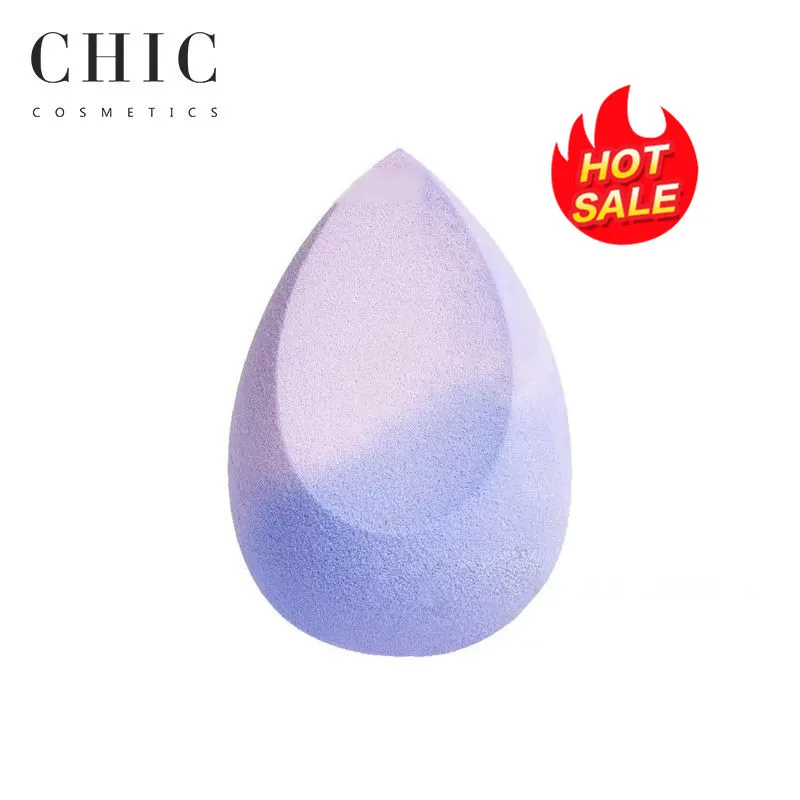 New Style Thermochromic Temperature Color Changing Water Soft Latex Free Beauty Colorful Makeup Sponge Logo Cosmetic Blender
