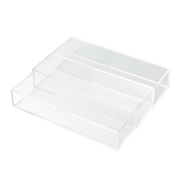 Clear Acrylic Jewelry Storage Box Earring Jewelry Organizer Single Layer Transparent Display Storage Case