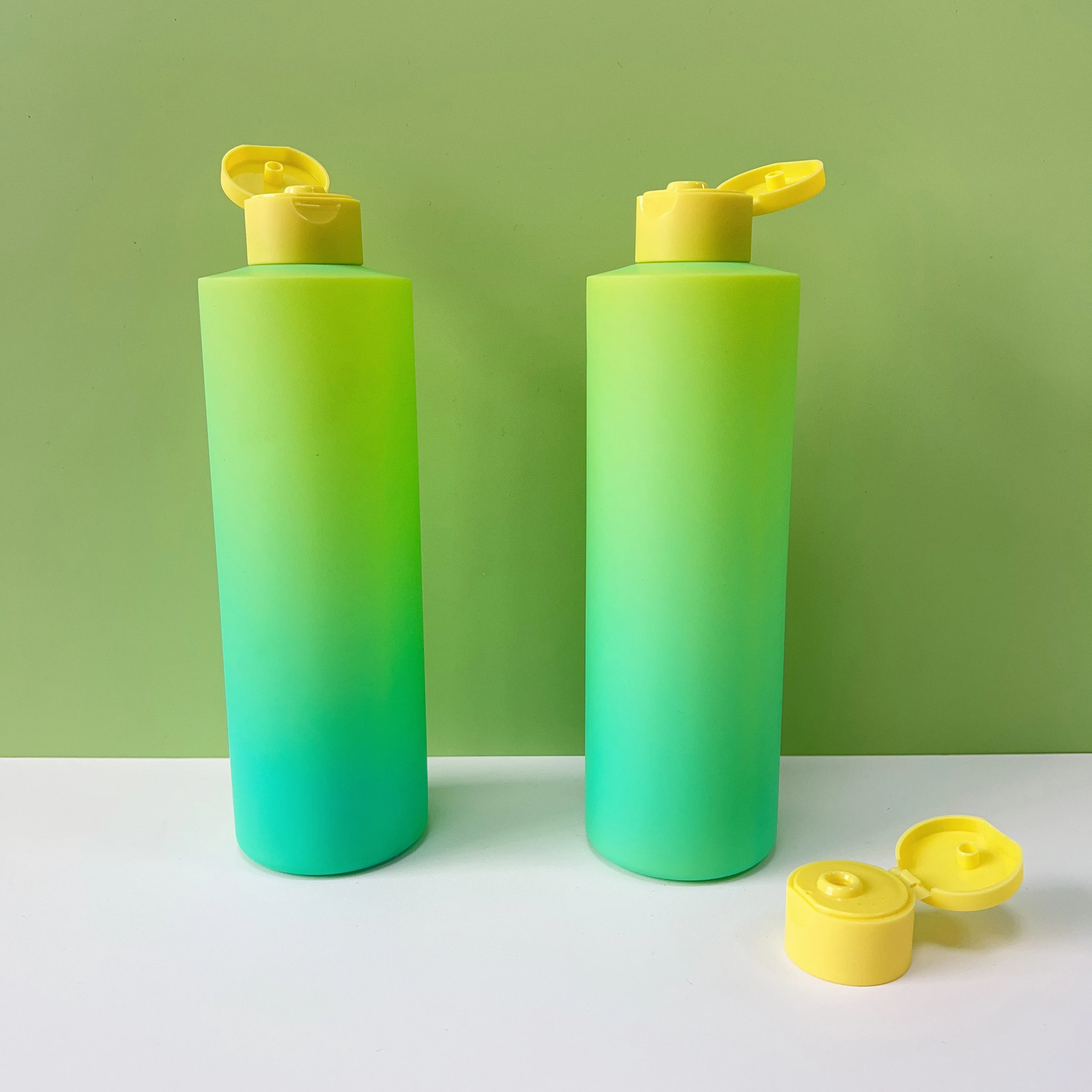 Deluxe HDPE 415ML High Material Color Bright and Colorful for Body Serum Shampoo Hair Skin Care Sho Plastic Body Wash Bottle