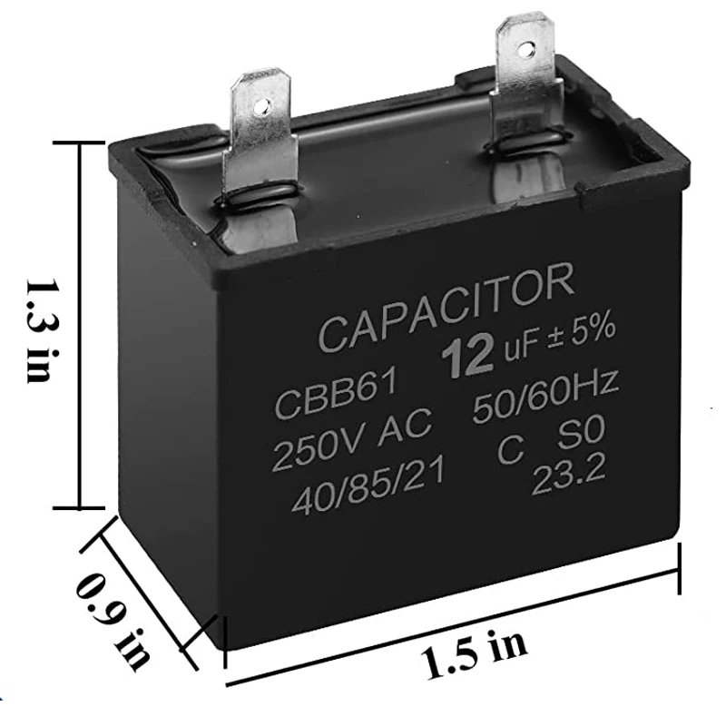 Das neue Produkt: Ersatzteile für elektrische Haushaltskühlschränke und Gefrierschränke. Austausch des Kompressor-Betriebskondensators W10662129.