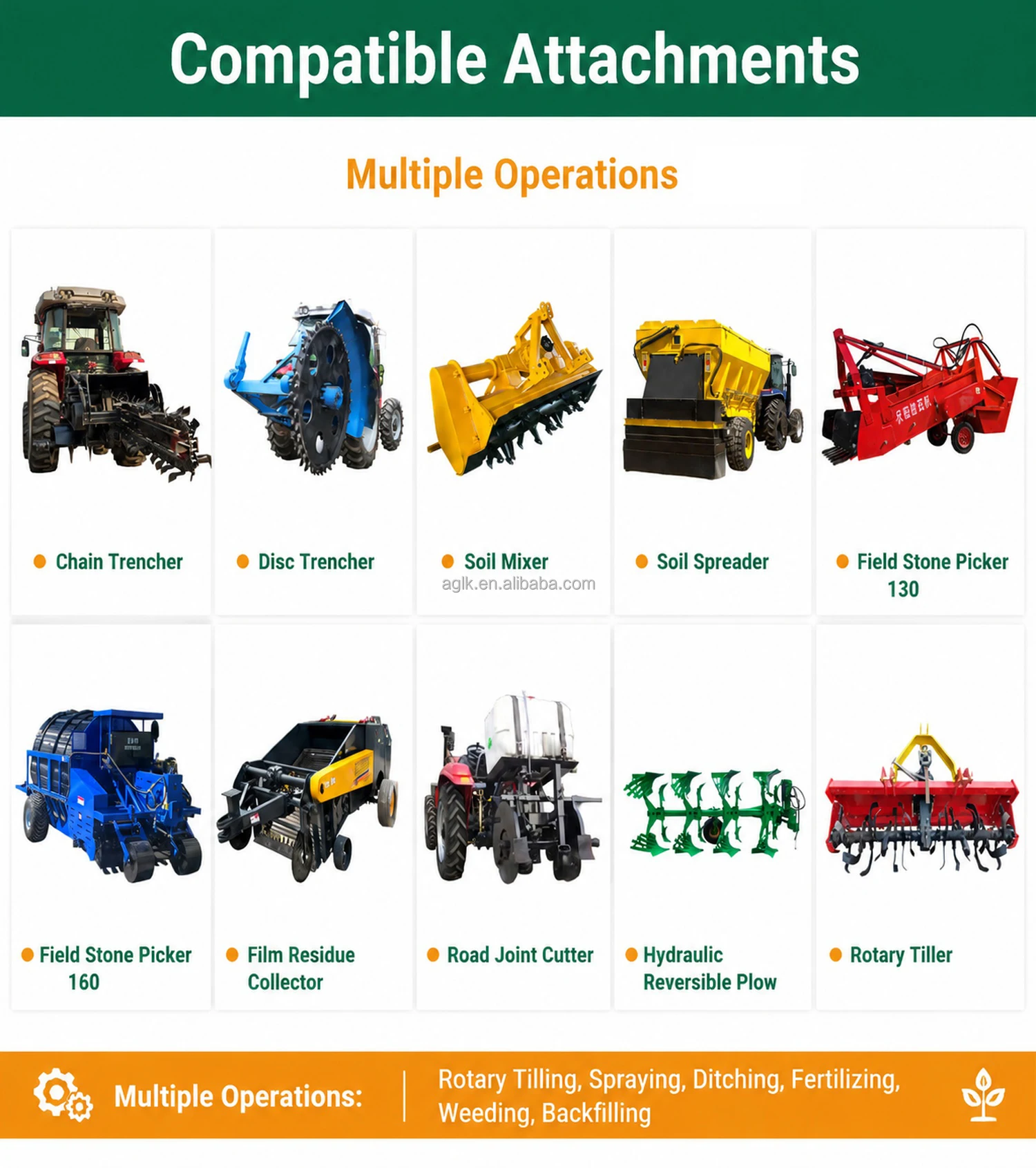4WD Agricultural Wheel Tractor