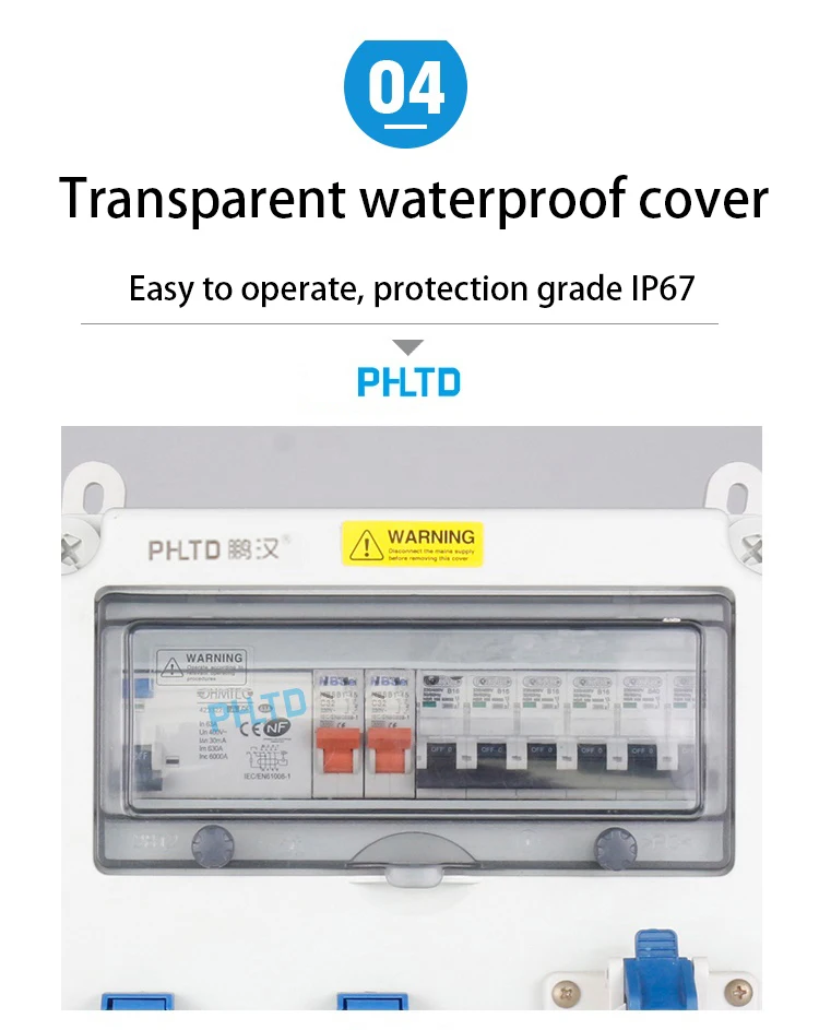Ip67 32A/16A 3P/2P Outdoor Power Supply Inspection Box Industrial ...