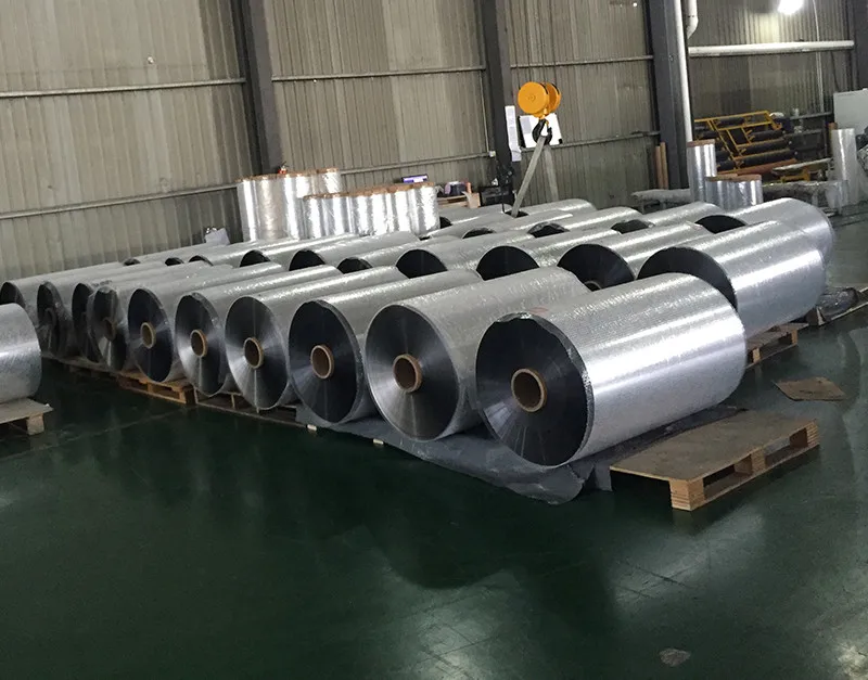 Customized Metallized Polyester Film/ Aluminum Foil Coated Plastic PE PP PET As Reflective Insulation Multilayer Film