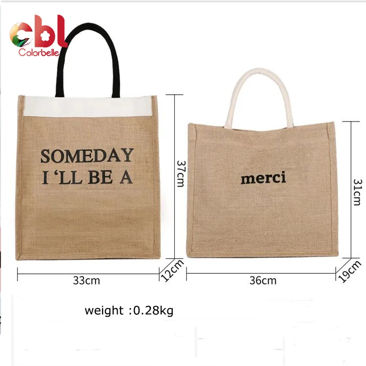 Wholesale Factory directory sale logo custom Jute bag Natural