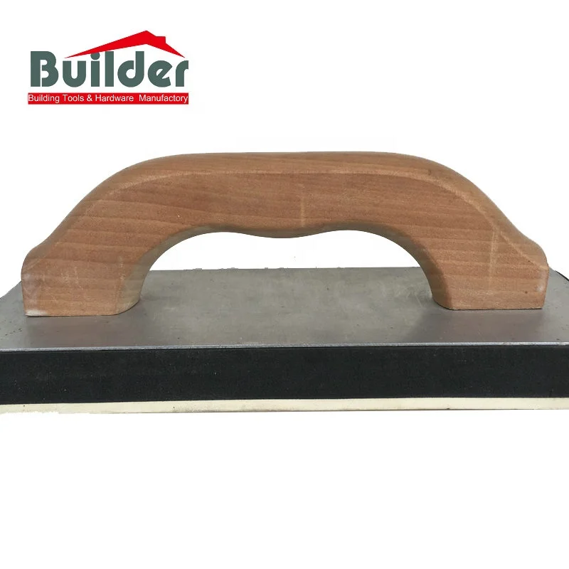 4\" X 9\" Rubber Foam Float Ergo Wood Handle Squared Convenient for Grout Work Easy Clean Smooth Application Floor Wall Tile