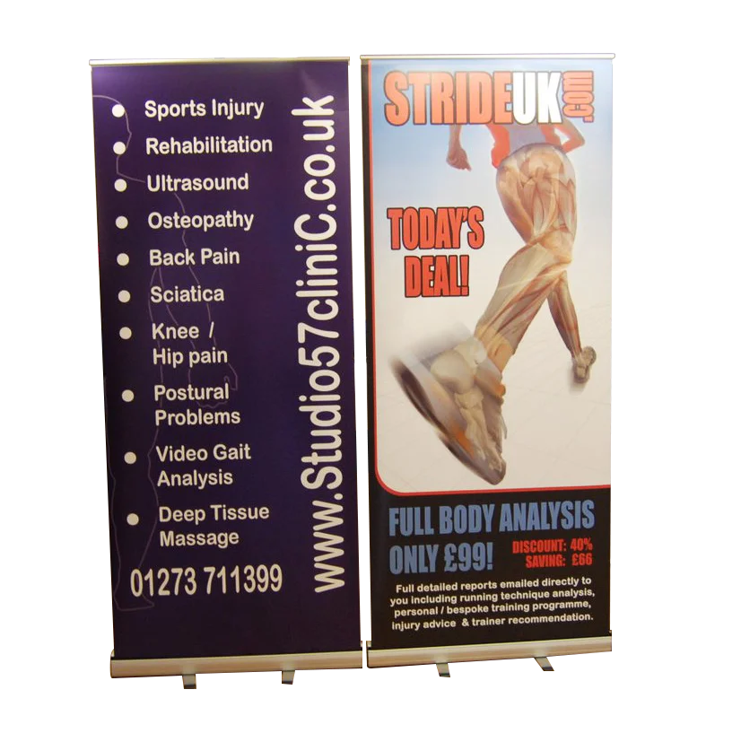 New Style Exhibition Printed Roll up Banner Size in Inches