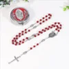 005 Red Rosary Necklace with Box