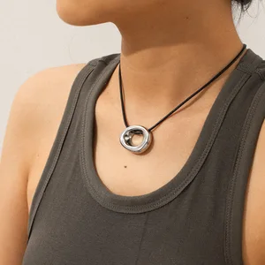 MW  Fashion Jewelry Trending 18K Pvd Stainless Steel Unisex Rope Chain Non Tarnish Pendant Necklace Jewellery for Women