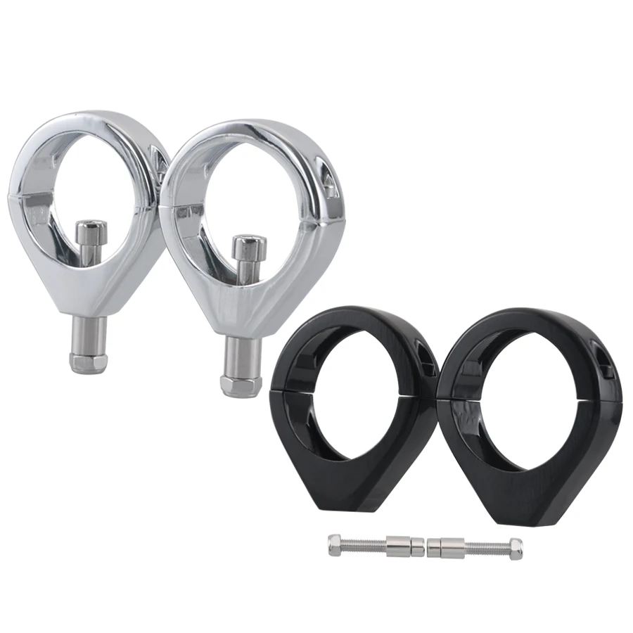 XKH Group Black Motorcycle Turn signal Clamps for Harley Softail Mount Bracket 39mm Fork motorcycle new 