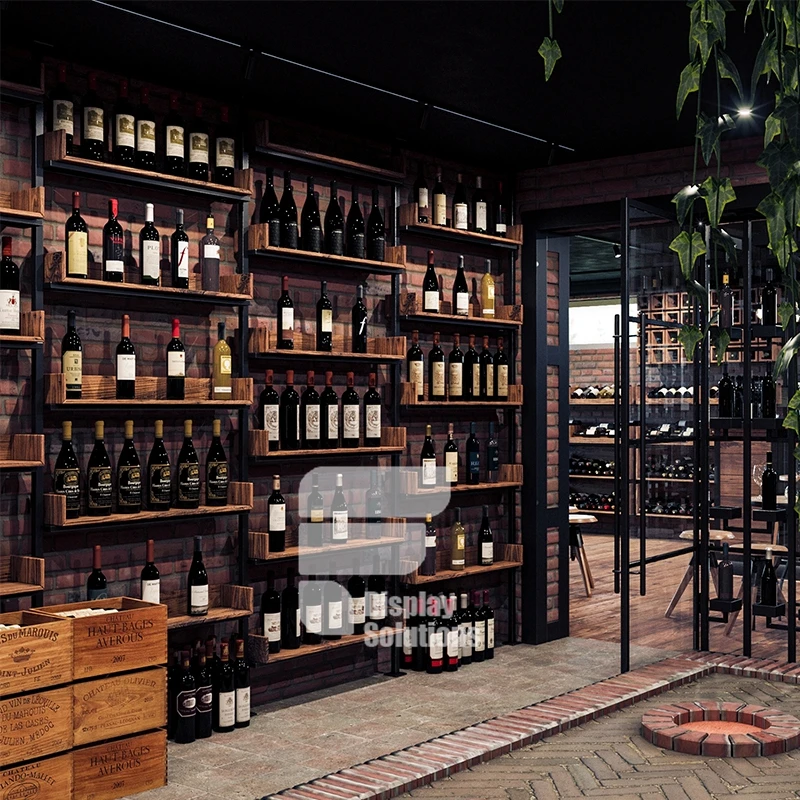 Modern Commercial Wine Shop Interior Design Customized Wholesale