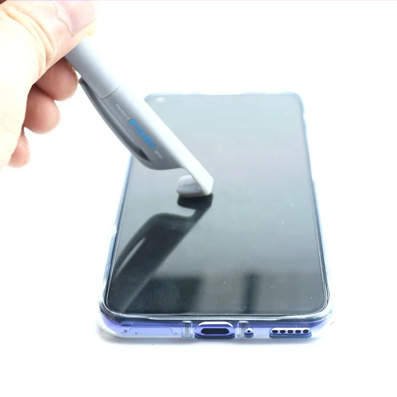 4 in 1 Multifunction Tool Ball Pen Mobile Phone Holder Touch Stylus Ballpoint Pen with Screen Wipe
